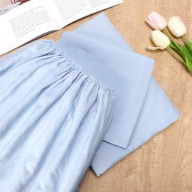 4 Pack Bariatric Hospital Bed Sheets - 42x80x12 Inch Deep Pocket Fitted Sheets for Oversized Medical & Bariatric Mattresses - Soft Knitted, Durable & Stretchable (Blue)