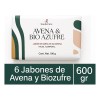 Jabón Artesanal Avena & Biozufre 6 Pz De 100g C/u
