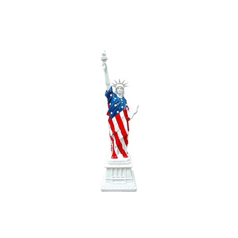 Torkia - Statue of Liberty USA Flag Designed Statue Figurine