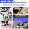 400pcs Flange Hex Bolts and Nuts Kit, Hakkin M6 M8