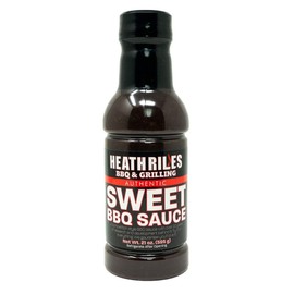 Heath Riles BBQ Sweet Barbecue Sauce, Champion Pitmaster Recipe, Bottle 16 oz.