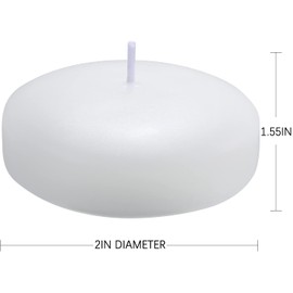 Unieasy (Set of 12) Floating Candles, 2 Inch White Floating Candles, for Birthdays,Weddings, Party, Centerpieces, Special Occasions and Home Decorations