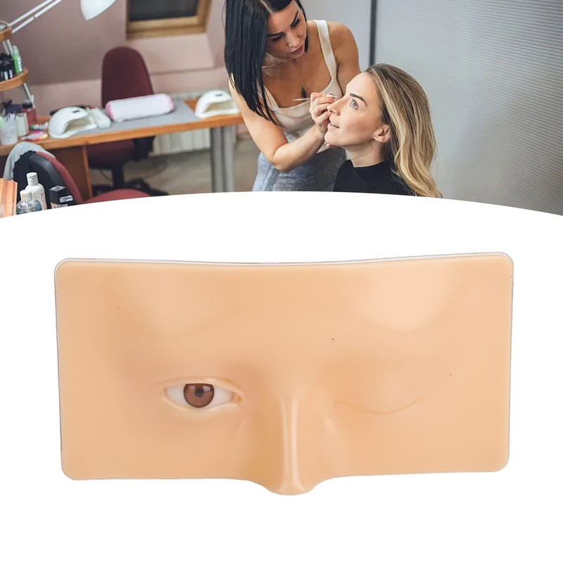 3D Silicone Makeup Practice Face Board with 20ml Cleansing Oil
