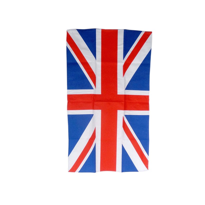 London Souvenir Cotton Tea Towel/Wall Hang with Union Jack Print