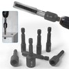 7-Piece Set Tap Adapter, 1/4 Hex Shank Tap, 6.35 x