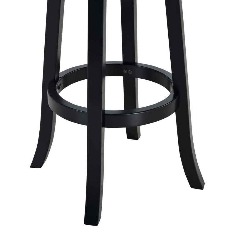 Boraam Augusta Extra Tall Swivel Bar Stool, 34-Inch, Black