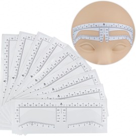 Guapa Brow Stencil Kit for Women: Disposable Non-Slip Templates | Easy Mapping, Universal Fit & Beginner-Friendly Perfect Eyebrows (20 Pieces Type A)