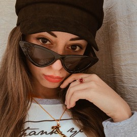 U7 Rose Gold Stacking Band Ring for Cocktail Party Vivid Red Rose Flower Signet Ring, Adjustable 5 to 10