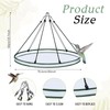 FoldTier 1 Piece Universal Wild Bird Seed Catcher Hanging Hoop
