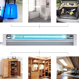 COOSPIDER 6W U/V/C Light Lamp, 253.7nm Sanitizer Lamp with 5ft ON/Off Switch Cord and Plug, 110V Ozone Bulb for Shoes Closet Cabinet Bathroom, Ideal Gift