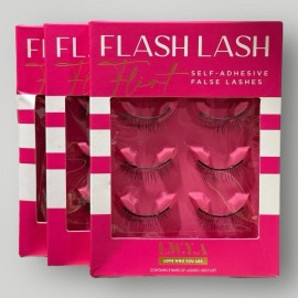 Flirt LWYA by Kim Gravel Flash Lash Self-Adhesive Lash Trio 003 FLIRT 3 PACKS