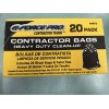 G-force Pro Black Heavy Duty contractor clean-up bags, 20 Bags,60