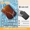 SHOWIN Thick Candle Jars for Making Candles 16 Pcs, 7