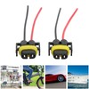 2pcs Fog Light Connector H11-1 Headlight Connector ABS Headlight Wiring