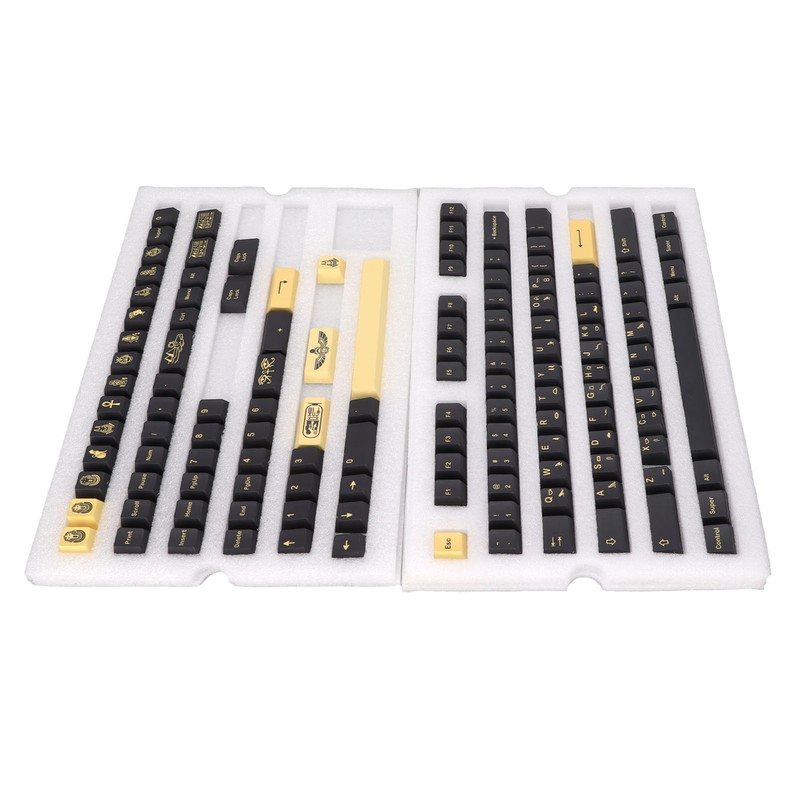 PBT Keycaps 132 Keys Letterless Cherry Height Egyptian Pharaoh Theme