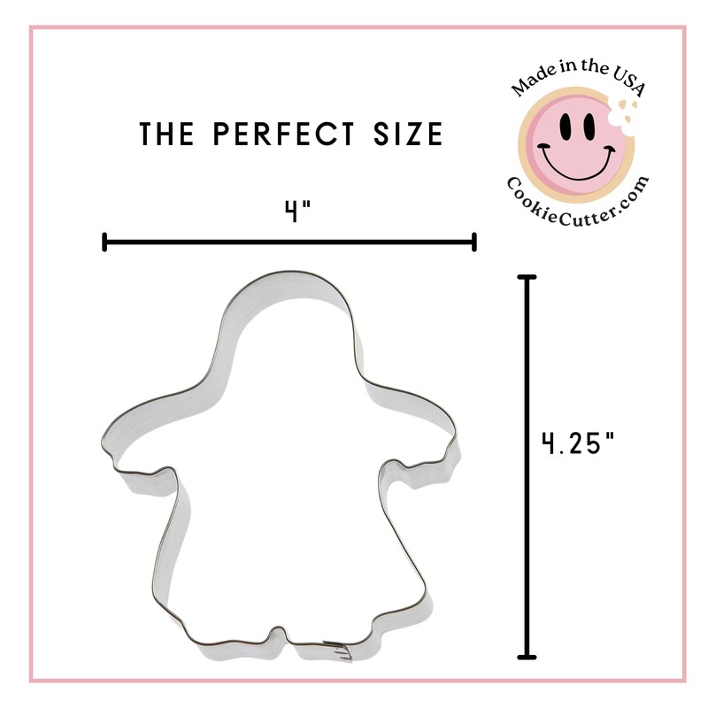 Ghost Trick-or-Treater Cookie Cutter 4.25 Inch - Made in the
