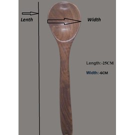 SATYAM ECOM Wooden Spoon for Cooking, Teak Wooden Spatula, Natural Wooden Spatula, Perfect for Nonstick Cookware And Versatile Kitchen Use for Nonstick Pans & Cookware-Pack of 1