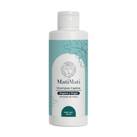 Shampoo Capilar Matizador De Canas Órgano Y Nogal MatiMati Sin Sulfatos y Parabenos, Fortalece 425 ml