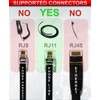 RetailAndBulk Dual Telephone Line Separator/Combiner 3-Female RJ11 Jack Adapter for