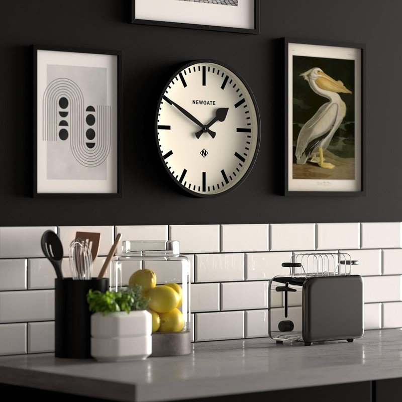 NEWGATE® Number Three Railway Wall Clock | Retro Inspired Modern