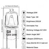 Fugedox 2 Pack 120V 20W Light Bulb Halogen Light Bulb