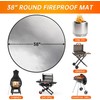 DocSafe 38 x 38 inches Round Fire Pit Mat, Upgraded