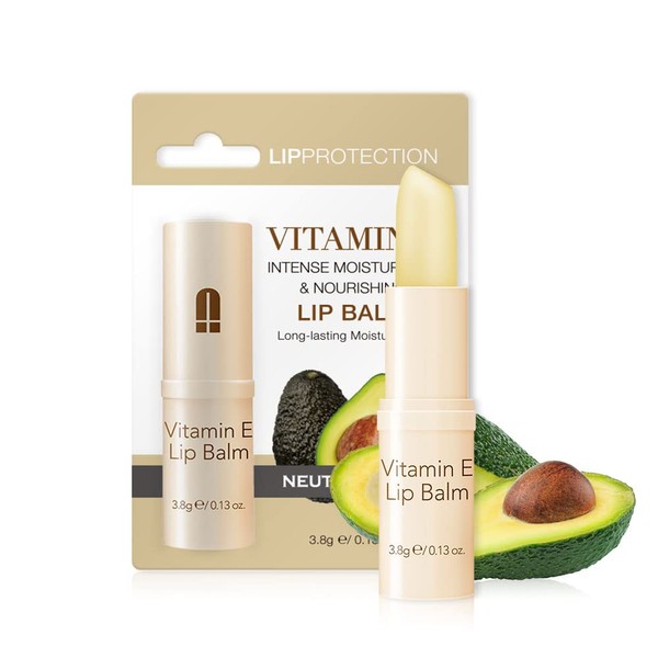 Neutriherbs Vitamin E Lip Balm Lipstick for Women, Moisturizing Lip stick Beauty Makeup Long-Lasting Rose Honey Stick Gloss Lip Balm 0.13 Fl Oz.