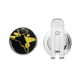 BKR Graphics Black Watch Dress Tartan Plaid Print. Scottish Tartan Designs Golf Hat Clip with Magnetic Ball Marker