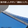 コクヨ ファイル クリヤーブック ウェーブカット 替紙式 A4 縦 17枚 青 ラ-T720B