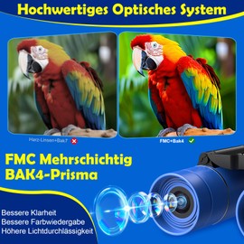 10 x 25 Small Binoculars for Children and Adults: Binoculars Compact with Foldable Lightweight - Mini Pocket Binoculars for Safari Bird Watching Hunting Outdoor Hiking Concerts