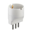 Electraline 71916-schuko Adaptor Plug 10 A 230 V Matt White