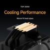 Ocypus Gamma A40 BK Air Cooler CPU,100mm PWM Low-Noise Fan,133mm