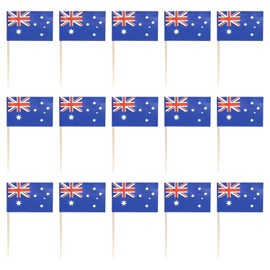 300Pcs Australian Toothpick Flags, Australian Decorations, Australian Party Decorations, Australia Day Decorations, Australian Flags