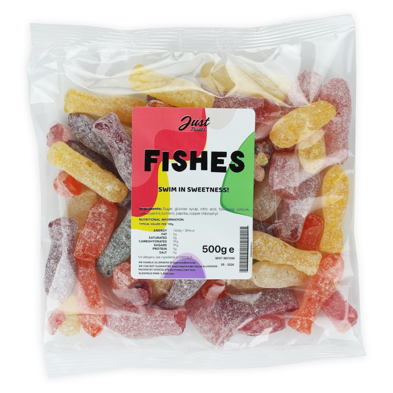 Just Treats Fishes 500g Share Bag