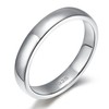 EAMTI 4mm 925 Sterling Silver Rings for Women High Polish