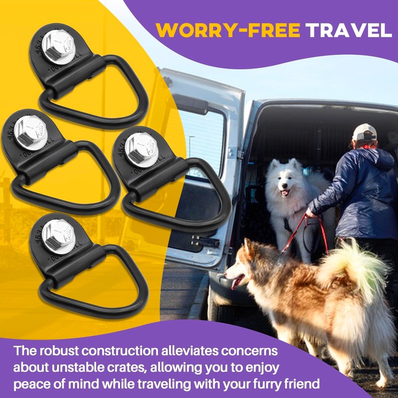 Terixe 4 Pack Tie Down Kit for Ruffland Kennel -