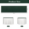 2PCS Dark Green Satin Table Runner 12 x 108 Inch