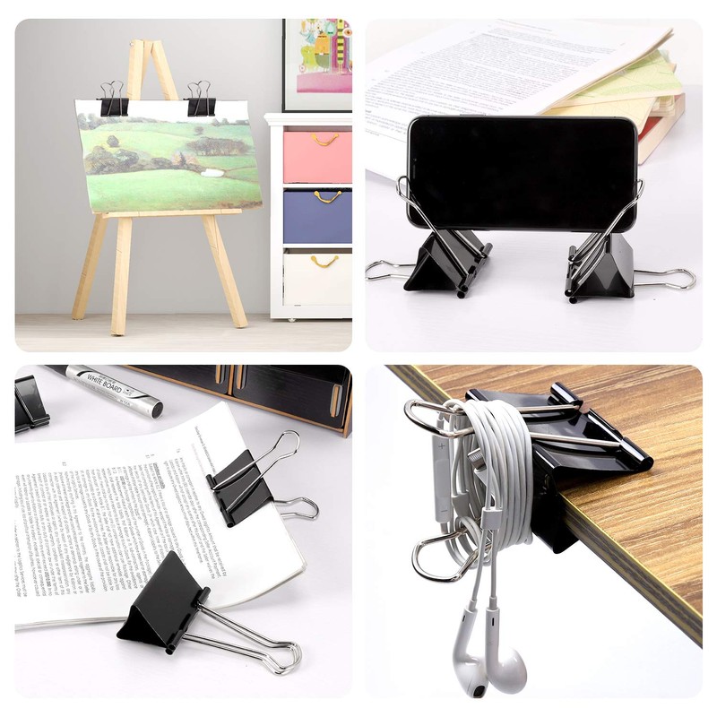 Ufmarine Extra Large Binder Clips 2.4 Inch Length, Jumbo Binder