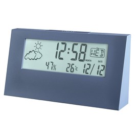 Acctim 15849 Vertex Blue alarm clock with indoor temperature