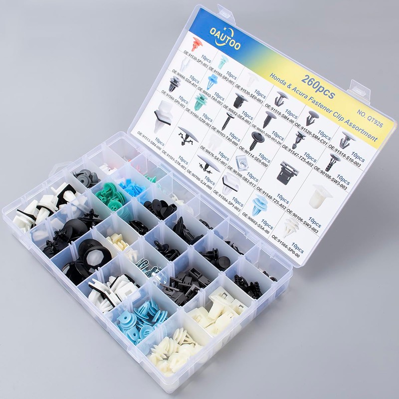 OAUTOO 260pcs for Honda & Acura Auto Body Interior and