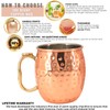 Kitchen Science [Gift Set] Moscow Mule Mugs, Stainless Steel Lined