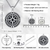Aniu Compass Necklace for Men Women S925 Sterling Silver Compass