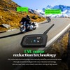 EJEAS Motorcycle Helmet Bluetooth Headset V6 Pro, 2-Way 1200M Motorbike