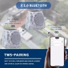 SDX Audio Wireless Bluetooth Rock Speakers Outdoor Waterproof Solar Powered