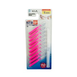 Newtec Interdental Brush I Type SSS Size (Pink), Pack of 10