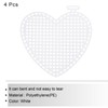 MECCANIXITY 4Pcs Plastic Mesh Canvas Sheet 7 Count 7.4cm/ 3