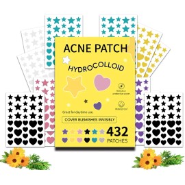 🔥 Parches antiacné mxekuioxx 432 pzas estrella día noche piel normal  Vitaminas y Minerales