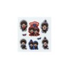 Sun-Star Stationery Monchhichi Goods Sticker Puffy Blue Check S8813957