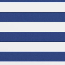vidaXL Balcony Privacy Screen Canopy Patio Wind Protection Sun Protection Balcony Cover Balcony Cladding White Blue 75 x 400 cm Oxford Fabric