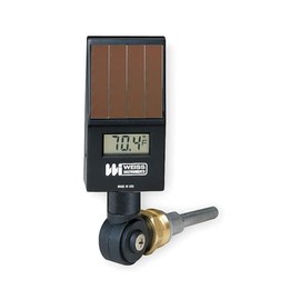 Weiss DVU35 Digital Solar Powered Thermometer, Black